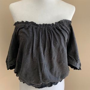 American Eagle Off-the-Shoulder Crop Top